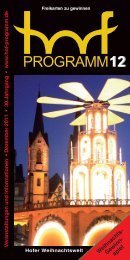 Dezember - Hof Programm