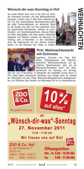 Dezember - Hof Programm