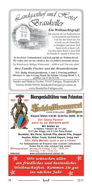 Dezember - Hof Programm