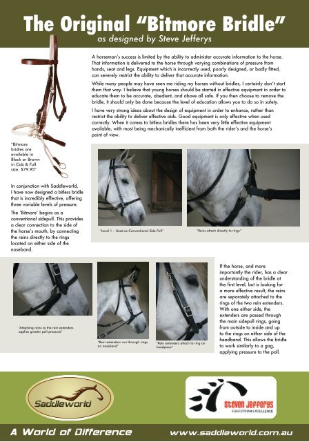 The Original “Bitmore Bridle” - Ascot Saddlery