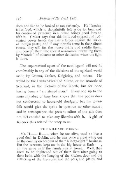 Legendary fictions of the Irish Celts