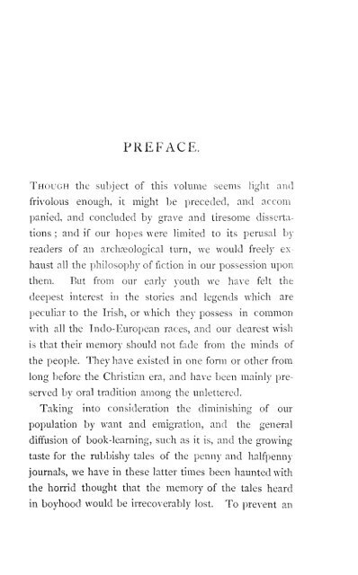 Legendary fictions of the Irish Celts