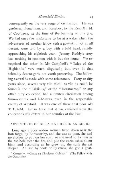 Legendary fictions of the Irish Celts