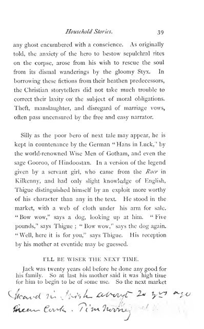 Legendary fictions of the Irish Celts