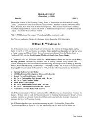 William E. Wilkinson Jr. - Wyoming County