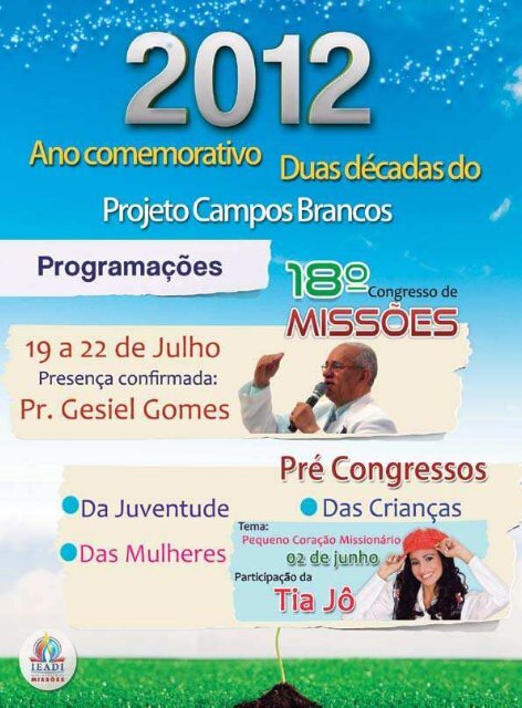 Campos Brancos 20 ANOS - 1 - Projeto Campos Brancos-Ministério ...