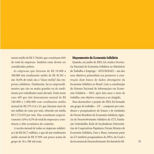 O que é Economia Solidária? - Ministério do Trabalho e Emprego