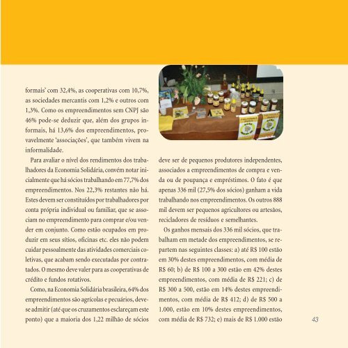 O que é Economia Solidária? - Ministério do Trabalho e Emprego