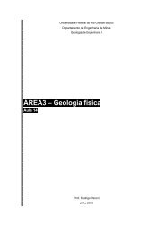 ÁREA3 – Geologia física - Engenharia de Minas