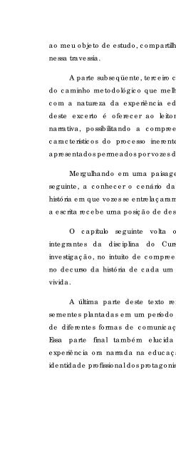 A escrita no processo de formação contínua do - Educadores