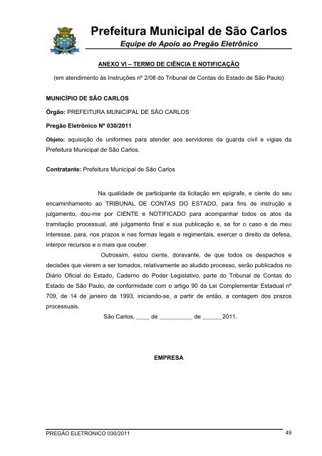 Download Edital (arquivo pdf - 704 KB) - Prefeitura Municipal de ...