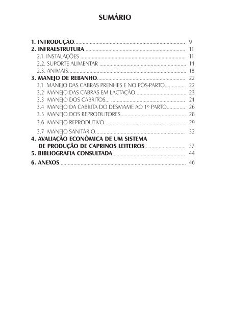 Sistema de produção de caprino leiteiro para a - Emparn - Governo ...