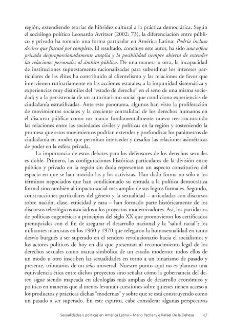 Sexualidad y Política en América Latina - Sexuality Policy Watch