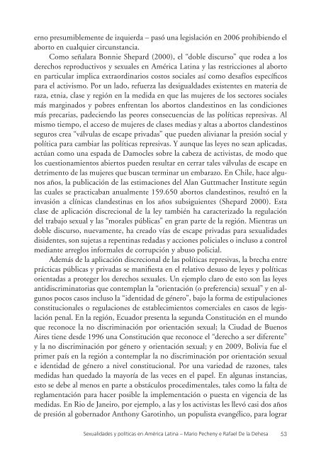 Sexualidad y Política en América Latina - Sexuality Policy Watch