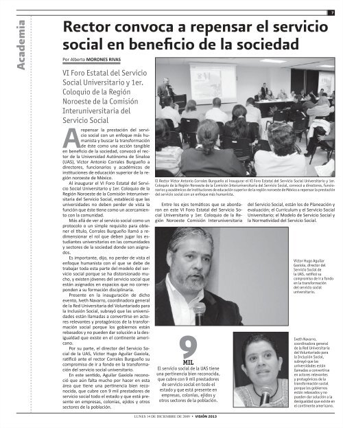 Edición impresa - Dirección de Comunicación Social UAS