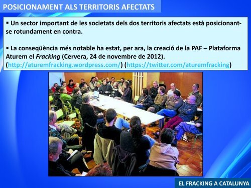 Presentació «El fracking a Catalunya - Esquerra Republicana de ...