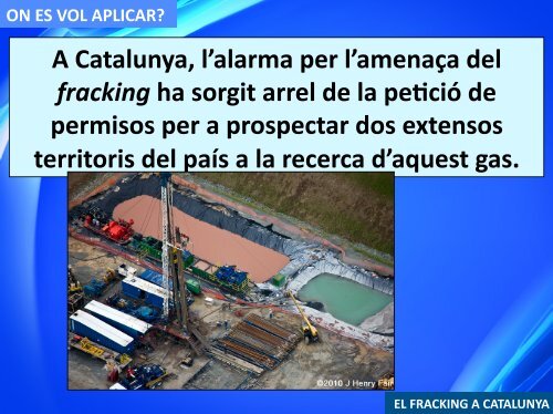 Presentació «El fracking a Catalunya - Esquerra Republicana de ...