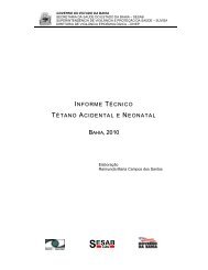 INFORME TÉCNICO TÉTANO ACIDENTAL E NEONATAL - Suvisa