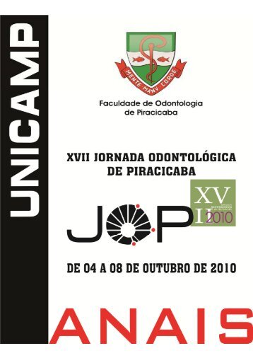 comissão organizadora - Faculdade de Odontologia de Piracicaba ...