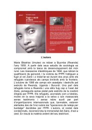 L'autora Marie Béatrice Umutesi va néixer a Byumba ... - L'Hora