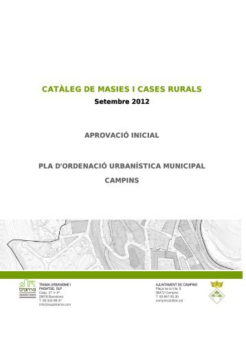 05 - Catàleg de masies i cases rurals.pdf - Ajuntament de Campins