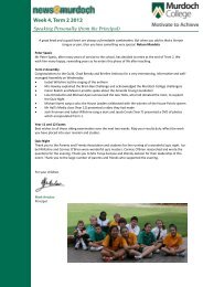 Term 2 Week 4 Newsletter.pub - Murdoch College