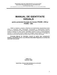 manual de identitate vizuală - Ministerul Dezvoltării Regionale şi ...