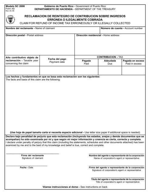 SC 2698.pdf - Departamento de Hacienda - Gobierno de Puerto Rico