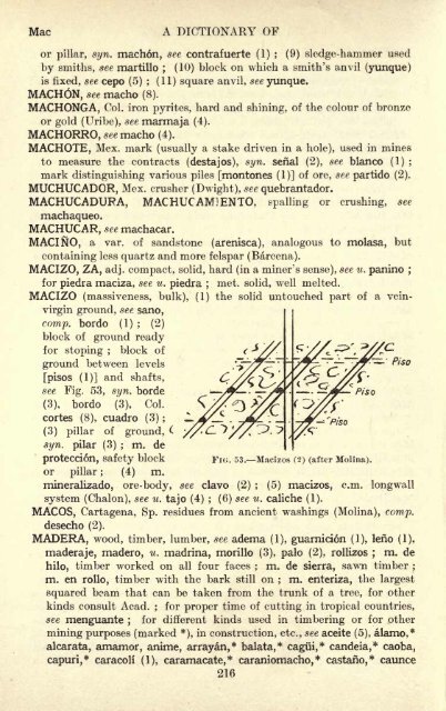 Dictionary of Spanish Mining Terms - 1ORO1.COM