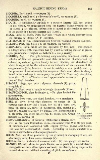 Dictionary of Spanish Mining Terms - 1ORO1.COM