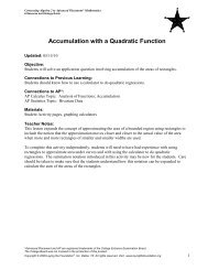 Accumulation with a Quadratic Function - Moore Public Schools