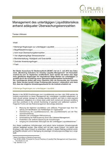 Fachbeitrag (pdf ca. 75 KB) - 1 PLUS i GmbH