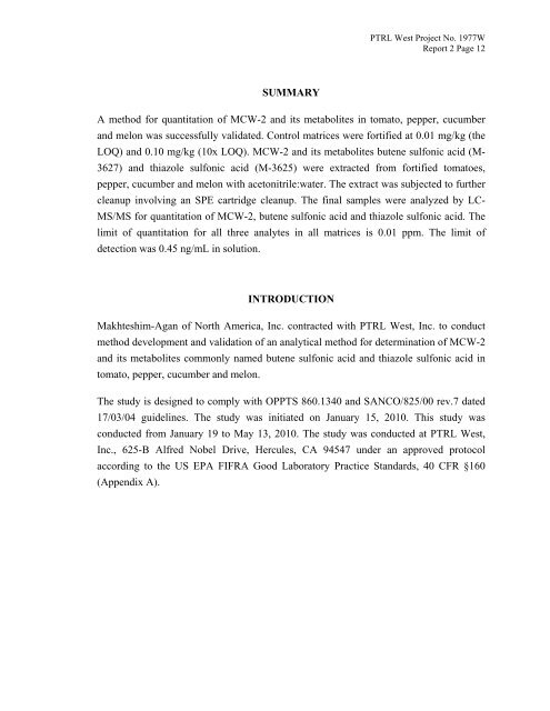 Fluensulfone ... - IR-4 Project