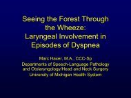 Seeing the Forest Through the Wheeze: Laryngeal Involvement in ...