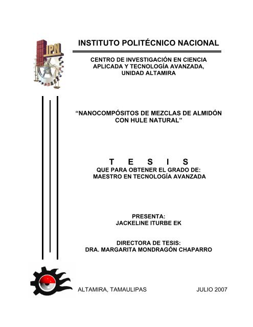 abreviaturas - Tesis en el IPN - Instituto Politécnico Nacional