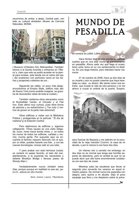 Revista del I .E .S . Miguel de Molinos. Año 6 Nº 19 Invierno 2008 La ...