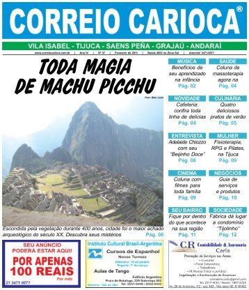 TODA MAGIA DE MACHU PICCHU - correio carioca