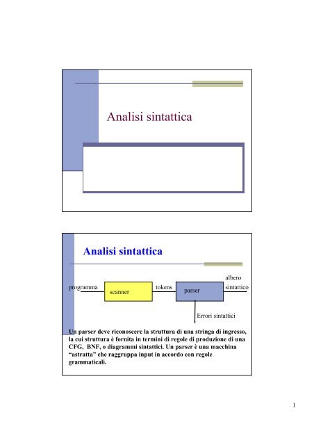 Analisi sintattica