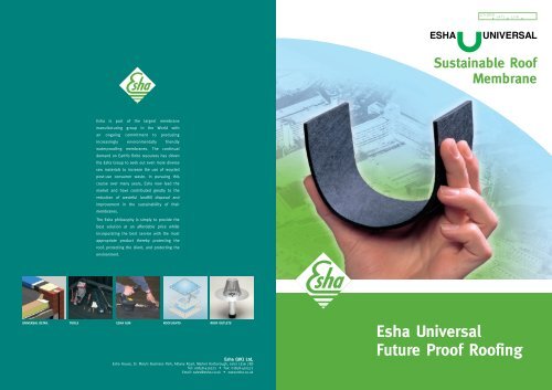 Esha Universal Future Proof Roofing - RIBA Product Selector