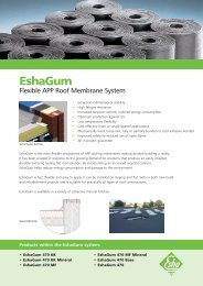 EshaGum Flexible APP Roof Membrane - Lane Roofing