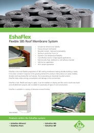 EshaFlex Flexible SBS Roof Membrane System - Lane Roofing