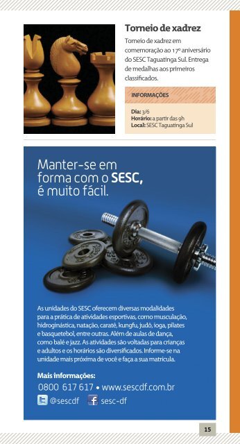 agenda - Sesc