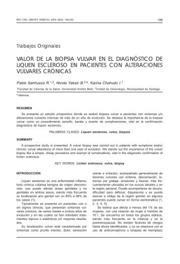 VALOR DE LA BIOPSIA VULVAR EN EL DIAGNÓSTICO ... - SciELO