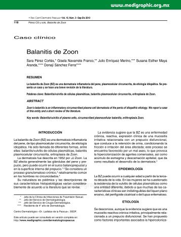 Balanitis de Zoon - edigraphic.com