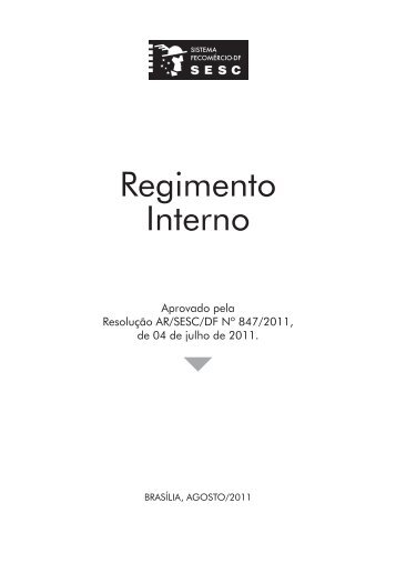 Regimento Interno – SESC-DF