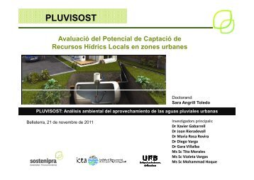 PLUVISOST - ICTA - Universitat Autònoma de Barcelona