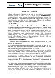 PROGRAMA SESC DE GRATUIDADE - PSG - Sesc/RS