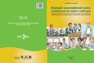 Manual operacional para profissionais de saúde e educação