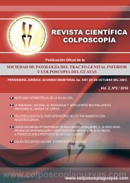 Revista de Colposcopia II 2010 (pdf) - Sociedad de Patología del ...