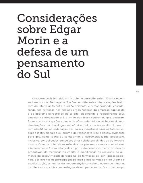 Para um pensamento do sul : diálogos com Edgar Morin - BVS-Psi